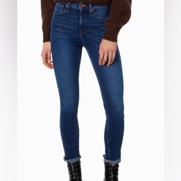 Like New✨Madewell 10 Inch High Rise Skinny Blue Jeans Hayes Wash Size 31 - Picture 1 of 6